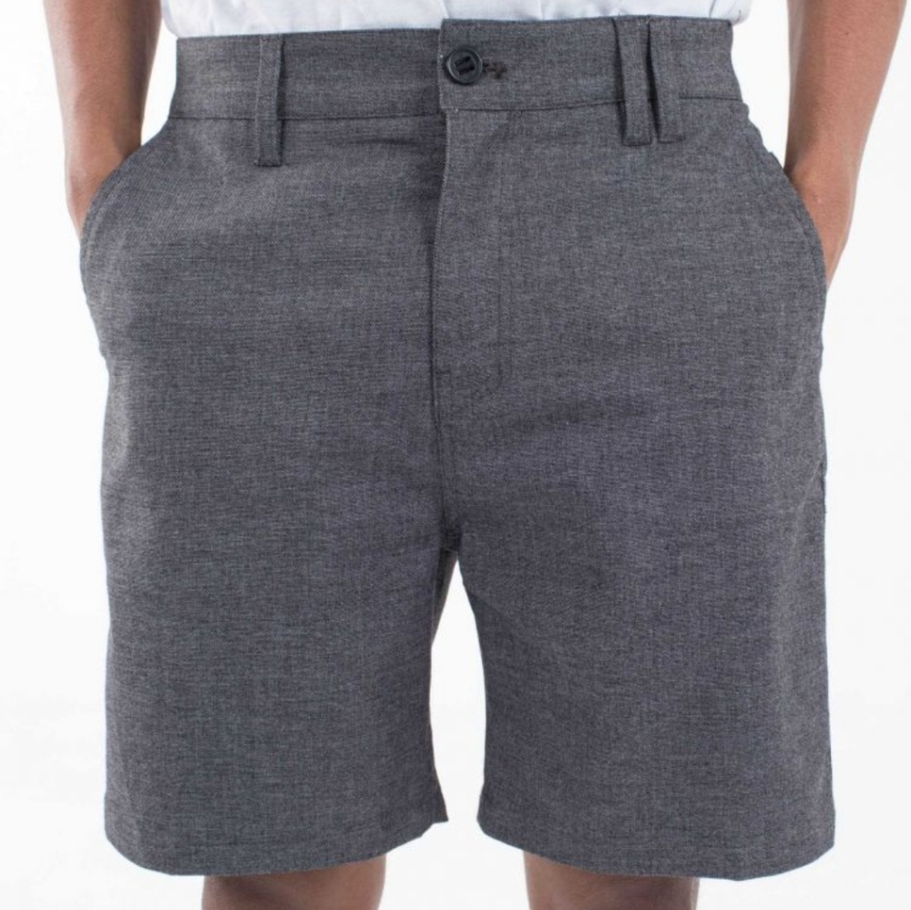 Hurley Blue Gray Flat Front Shorts‎ Tailored Design Swim/Short Size 30